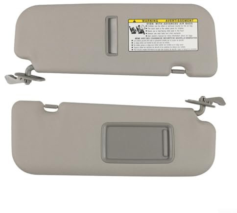 Viseras solares para automóvil, parasoles para parabrisas, 852103X000TX 852203X000, visera gris izquierda y derecha para Hyundai para Elantra 2011-2015 (lado derecho)