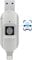 Lecteur crypté USB 3.0 pour iPhone - Mémoire externe - Chiffrement par empreintes digitales - Clé USB pour iPhone/iPad/iPadmini/Mac/PC - USB 3.0 - 128 Go