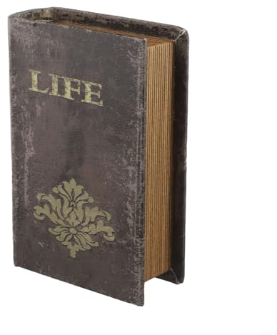 Libros decorativos funcionales y elegantes de decoración vintage para almacenamiento de objetos pequeños (pequeño)