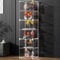 Generic Vitrine rectangulaire pour pièces de collection de salon - 122 x 122 cm - Acrylique transparent et verre - Anti-poussière - Style moderne - Sur pied - 1 étagère - Rectangulaire - Assemblage
