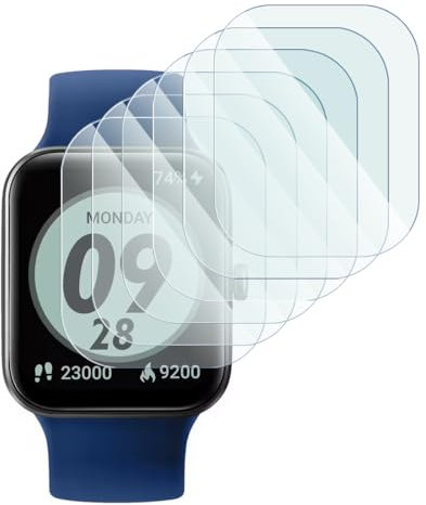 KARYLAX - [Pack x6 Protection Écran en Verre Flexible, dureté 9H Anti-rayures, Film Protecteur compatible pour Décathlon CW 900 HR Montre Connectée