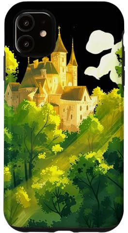 iPhone 11 Enchanted Castle In Green Forest Case