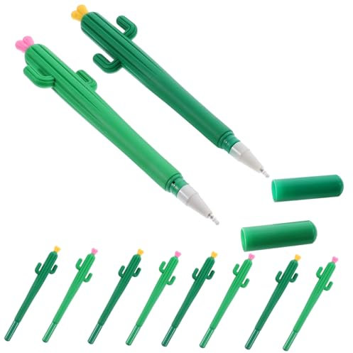 OFFSCH Confezione Da 10 Penne A Sfera A Forma Di Pianta Con Gel Per Studenti Ragazzi E Ragazze Colore Casuale