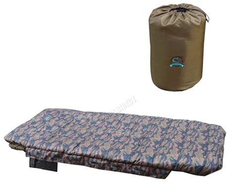 CARPZILLA Schlafsack für Karpfenangeln, 5-Jahreszeiten, Fleecefutter, Camping, Wandern, 215 cm x 105 cm, extra breit, doppelseitiger Reißverschluss, leicht, wasserabweisend, mit Aufbewahrungstasche,