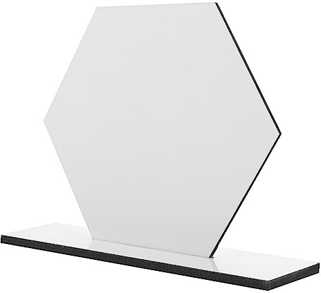 Ciieeo Sublimation Bilderrahmen Blank Hexagon Foto Ornament Holz Tisch Mittelstück