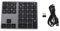 Feriany Teclado digital sin Bluetooth 5.0 35 Teclas Teclado Digital para Android PC Tablet Ordenador portátil, Gris Oscuro