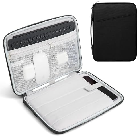 TiMOVO Custodia Tablet 13 per iPad Air M3 & Galaxy Tab, Nero | Borsa Protettiva con Tasche, Compatibile con iPad Pro 13/12,9, Galaxy Tab S9/S10+/S9 FE+ 12,4, Remarkable Paper Pro 11,8
