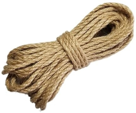 Corde Jute Corde de Jute 1 à 10 mm, Ficelle for macramé, décoration Faite Main(4mm)