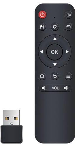 Tacdas TV-Box Fernbedienung 2.4G Wireless USB Empfänger Fernbedienung für Android Smart TV Wireless USB Empfänger für TV-Box und PC/TV
