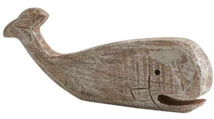 Jugutyeg Wal Skulptur Aus Holz, Dekoration, Einzugsgeschenk, Tischfigur Aus Geschnitztem Holz für Eingangsbereich, Büro