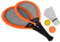 Simba 107412008 - Giant Badminton Set, 2 Schläger je 66cm, 1 Softball, 1 Kunststoffball, 1 Federball, ab 5 Jahre