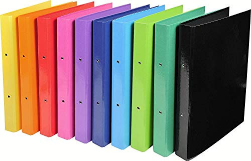 Iderama Ring A4 Binder 2 Ring 30mm Assorted [Pack of 10]
