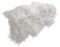 Naturasan Island Lammfell Schaffell, Spitzenqualität, Langhaar Optik, seidig, Lammfell-Teppich ökologisch gegerbt, Deko-Lammfell, ökologisch gegerbt, Naturfell Vorleger Woll-Weiß (90-100 cm)