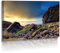 Premium - Poster - Fotos - Naturbilder - Landschaft - Island - Bild - Wolken - Meer - Strand - Steine - Felsen - Riff - Posterdruck (32 cm x 18 cm)