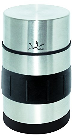 Jata Hogar Termo, Acero Inoxidable, Plateado y Negro, 20 cm