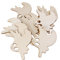 WINOMO 10pcs Holz Halloween dekoration Fliegen Geist Muster Anhänger