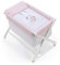 mibebestore Vestidura Minicuna Tijeras Blanco/Rosa (No Incluye Estructura)