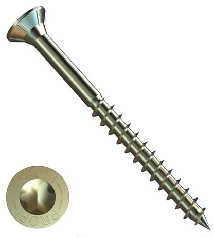 Spanplattenschraube PROFI Senkkopf verzinkt rostgeschützt - SPL PROFI SK VZ TORX - 4,0 x 40 (200 Stück)