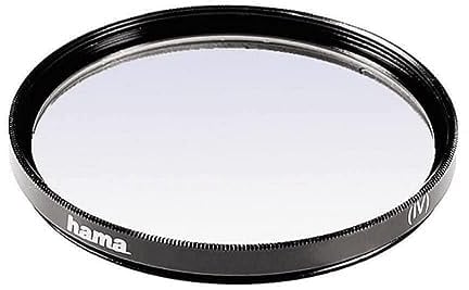 Hama Filtre UV (anti-UV et protection, compensation 2X, traitement antireflet, pour objectifs d'appareils photo 37 mm, O-Haze, traité) Noir
