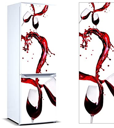 Oedim 3D-Aufkleber Klebefolie für Kühlschrank/Weingläser, strapazierfähig, leicht anzubringen, dekorativer Aufkleber in elegantem Design 185x60cm