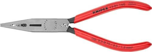 KNIPEX Electricians' Pliers Self-Service Card 160 mm, 13 01 160 SB | Plastic coated 160 mm