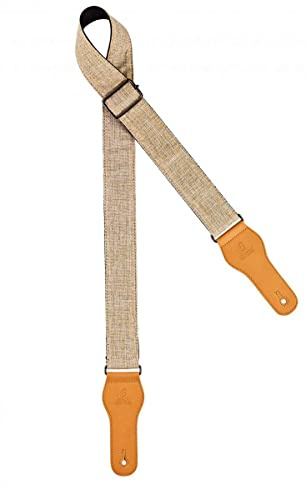 Ortega Guitars Gitarrengurt Casual Series - Baumwolle Hell (OCS-230) | Länge verstellbar, für Akustik Gitarre / Bass, E-Gitarre, E-Bass