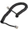 CABLEPELADO Cable telefonico | Cable RJ10 | Cable RJ9 | Cable RJ22 | Cable de teléfono de línea Fija | Longitud en Espiral | 4 Hilos 4P4C | 7 Metros | Negro