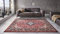 Nouristan Mirkan Orient Teppich – Wohnzimmerteppich Orientalisch Kurzflor Vintage Orientalischer Teppich für Esszimmer, Wohnzimmer, Schlafzimmer – Rot, 200x290cm