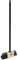 York ECONATURAL by York | Escoba con Mango de 120 cm | electrodomésticos | Cepillo de Mano | Escoba de Mano de Madera | Escoba de peluquería | recogedor | Limpieza | 33 x 9 x 127,5 cm