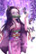 PYuKK 5D DIY「Cosplay kamado nezuko」Diamant Peinture,Broderie complète Drill 3D mosaïque Diamant décor,décoration en Strass ouvrages d'art -40x50cm