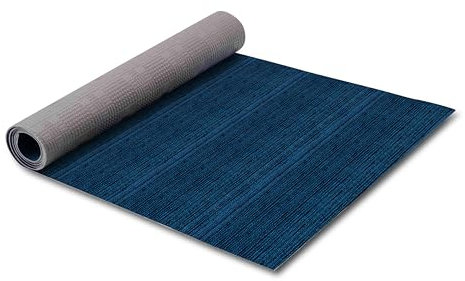 HomeLife Tappeto Cucina Antiscivolo Lavabile in Vinile 52X300 Made in Italy | Passatoia Antimacchia in PVC Interni ed Esterni Colorato Blu Melange | Tappeti Runner Lungo in Gomma [300 cm]