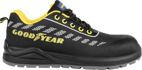 Goodyear S1P schwarz-gelbe metallfreie Sicherheitsschuhe Nummer 39