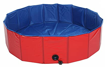 Splash Hundepool blau (Rot, 160 cm)