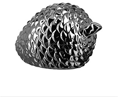 Fink Cone/Dekozapfen,Porzellan,silb./L.11,B.6,7,H.6,5cm