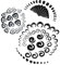 Kakonia 102stk Ohr Stretching Kit 14G-00G Ohr Messgeräte Hufeisenkegel Spiralkegel Expander Set Acryl Verjünger und Stecker & Silikon Tunnel Piercing Set Dehnstäbe Set 1-10mm Tunnel