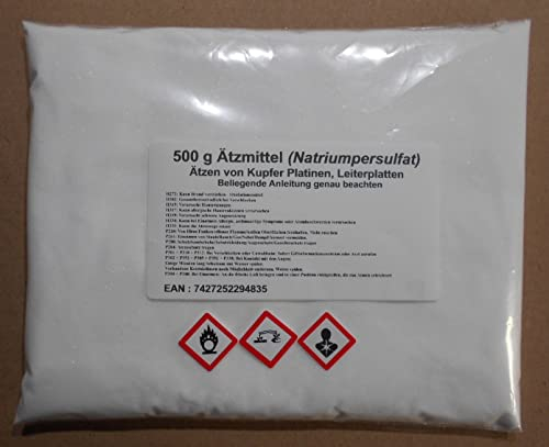 500g Ätzmittel (Natriumpersulfat), Ätzen von Kupfer Platinen, Leiterplatten
