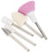 Juego de 5 brocas de goma de silicona, juego de 5 brocas de uñas profesionales, juego de brocas de uñas para manicura y pedicura