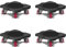 ONEON Add-on 4Pack Connectable Dolly Furniture Movers with 360° Rotating Wheels
