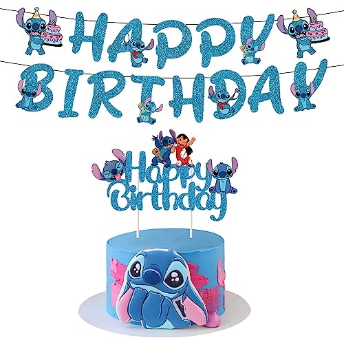 Geburtstags Party Dekorationen, Geburtstagsparty Decorations Kit, Tortendeko, Geburtstag Deko für Kinder (D)