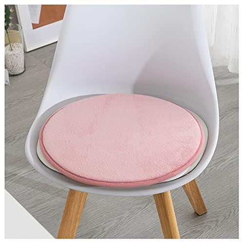 Esszimmerstuhlpolster, rundes Hocker-Stuhlkissen, 1/2 Packungen, rutschfestes Memory-Schaum-Sitzkissen, Stuhlpolster, Sitzpolster für hohen Hocker, Terrasse, Esszimmer, Küche, Büro (Farbe: Rosa, Größe