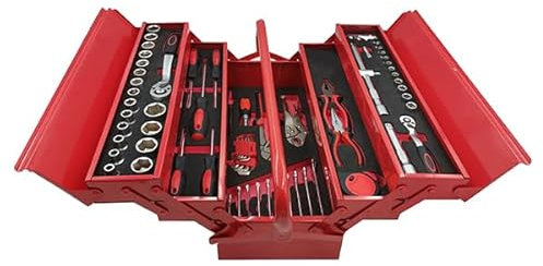 Top Tech 529772581 Automotive Tool Box 80 Pieces Pliers Screwdriver Sockets