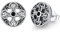 MEDWISE Wikinger Ohrringe 925 Sterling Silber ViKing Kreuz Ohrstecker Klein Ohrstecker Herren Vintage Amulett Wikinger Schmuck für Unisex Herren Männer Sohn Jungen Damen Teenager Geschenk