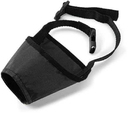 Hundemaulkorb Kleiner Hundemaulkorb Verstellbarer Riemen Verhindert Beißen, Kauen und Bellen Atmungsaktiv Sicher Schnell für kleine und mittlere Hunde (S, schwarz)