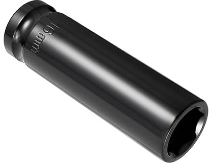 CoCud Tief Schlag Steckdosen 1/2 Antrieb 16mm Steckdose 6 Punkte Cr - V Wärme - Behandelt Schwarz - (Anwendung: für Heimwerken Basteln)
