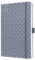 SIGEL J5121 Wochenkalender 2025 A5, Jolie, hellgrau, Hardcover, Gummiband, Stiftschlaufe, Einstecktasche, 174 Seiten, vegan, Buchkalender, Terminplaner