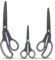 Magnificent Multipurpose Scissors – 3-Pack Teflon-Coated Stainless Steel Blades, Soft Grip Handles – Perfect for Sewing, Crafting, Fabric, Office, Home & Kitchen Use