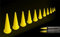 Caulking Nozzle for Caulking Gun, Reusable Caulk Nozzle Applicator, Durable Epoxy Piston Caulk, Replacement Extension Tool Supplies Applied in the Construction (yellow-12Pack)