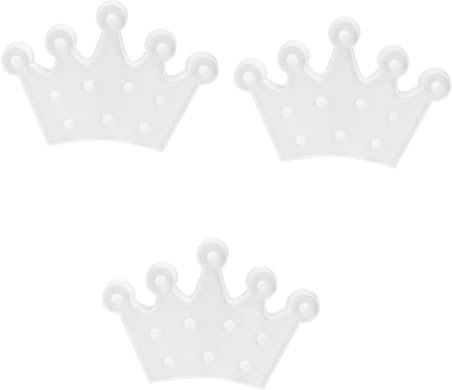 BESTonZON 3 Stück Krone Nachtlicht Weiß Wanddekoration Abs Prinzessin Braut