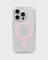 holdit - iPhone 15 Pro Hülle kompatible mit MagSafe - Ultra Dünn - Pink/Transparent