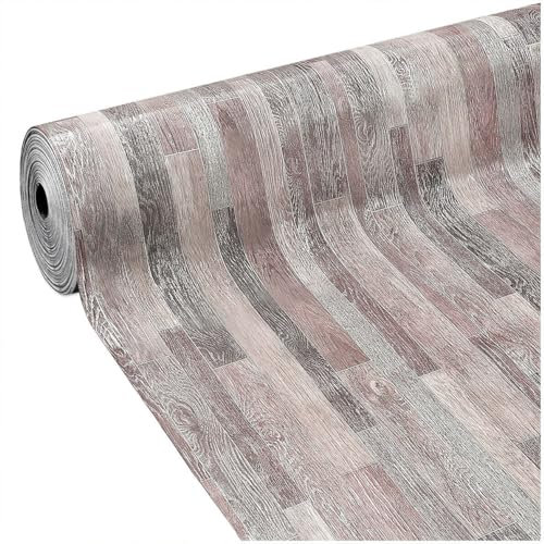 emmevi Revêtement de sol PVC Rouleau de vinyle 31 tailles Design bois parquet Shabby Chic 100 x 450 cm Dis_A